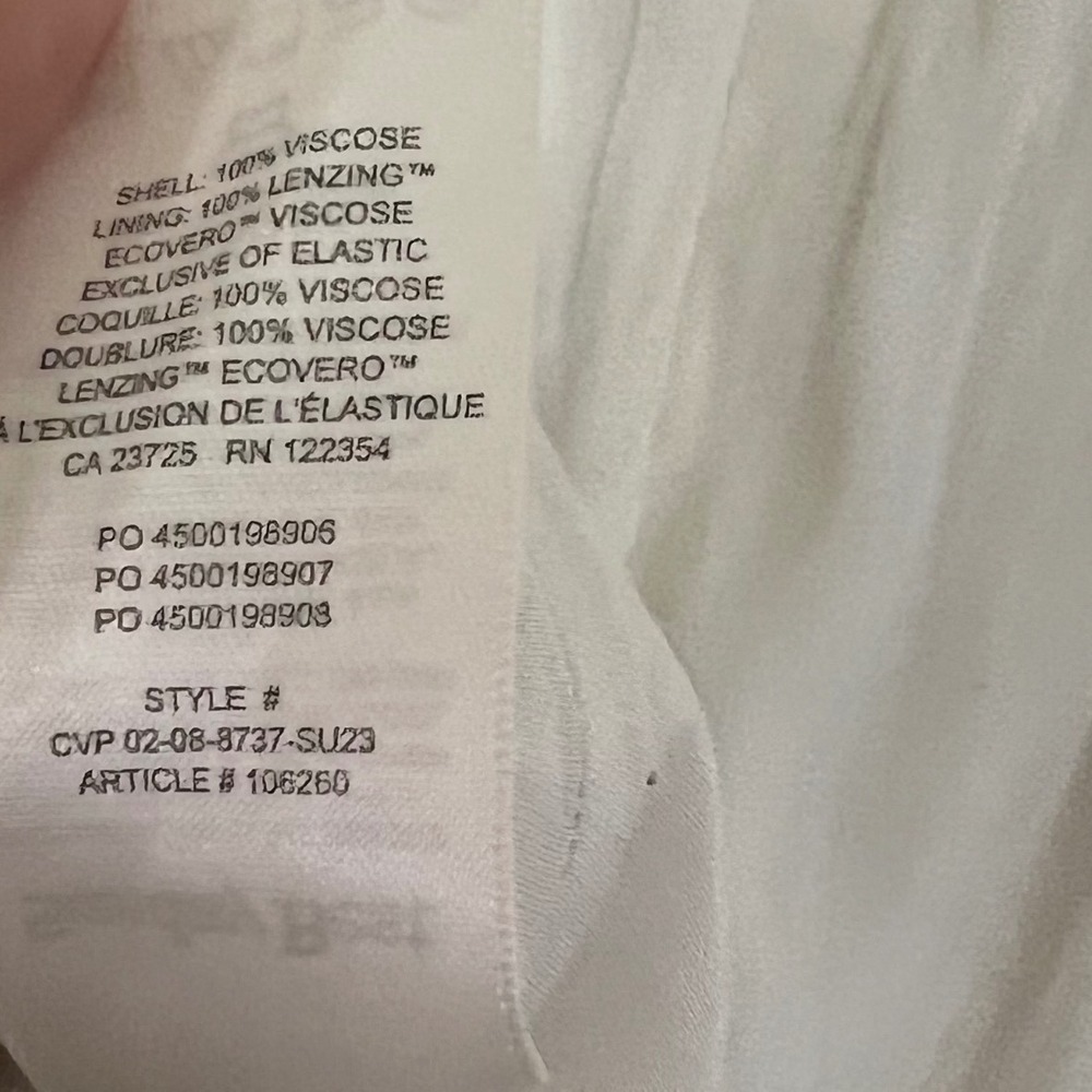 Sunday Best White Smocked Square Neck Mini Slip Dress Size S - Picture 6 of 6